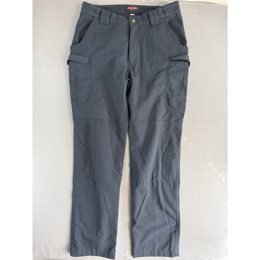 TRU-SPEC Pants Mens 36x34 Blue Relaxed Fit Cargo Tactical Workwear Ripstop